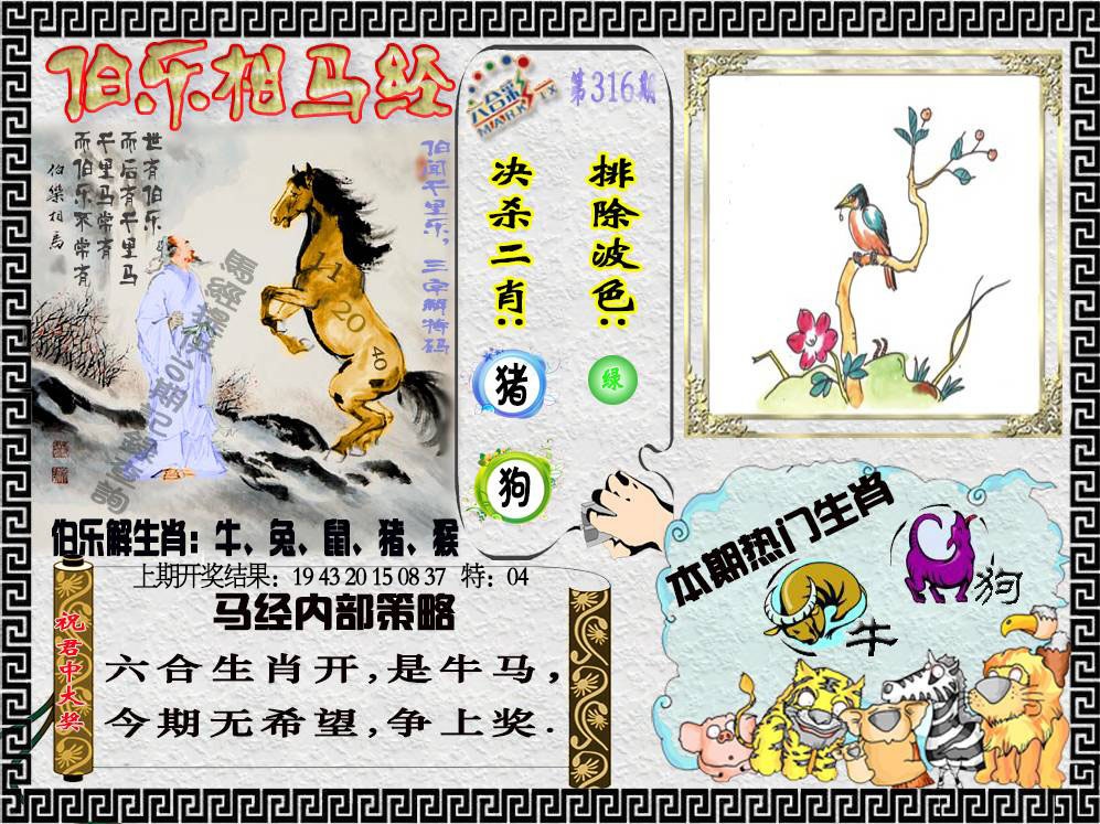 316期伯乐相马经[图]