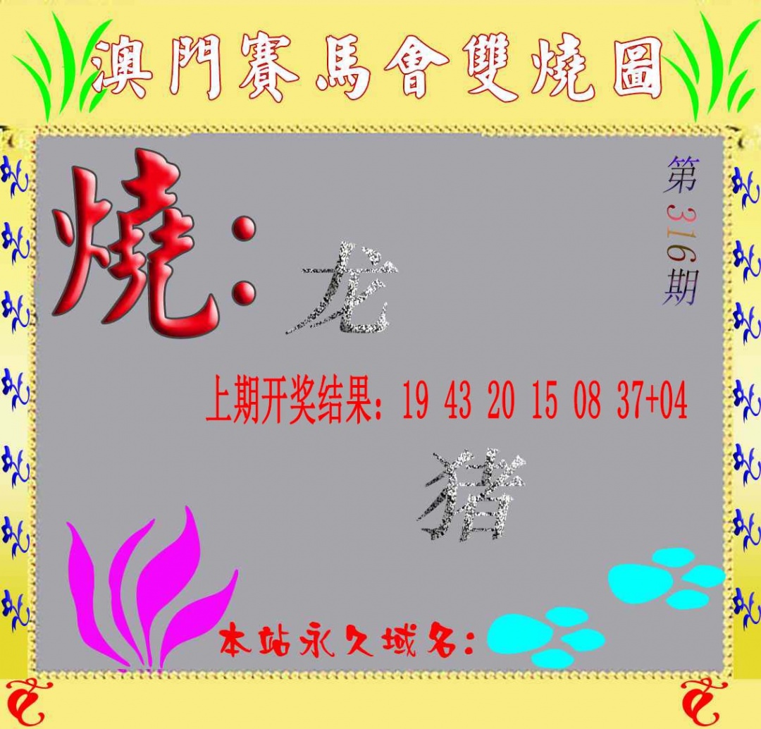 316期马会双烧图[图]