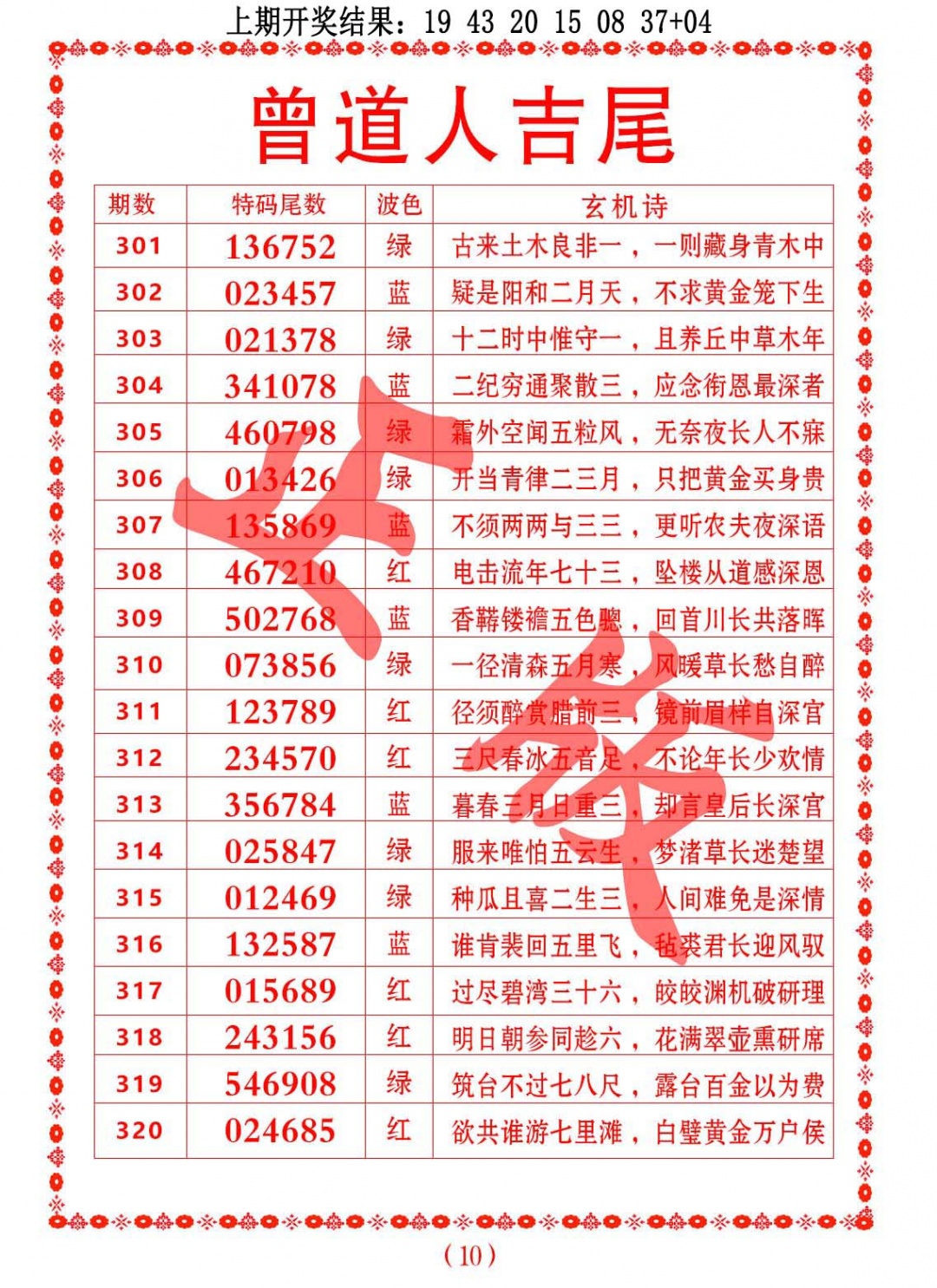 316期曾道人吉尾[图]