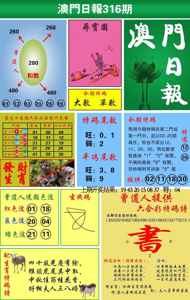 316期澳门日报[图]