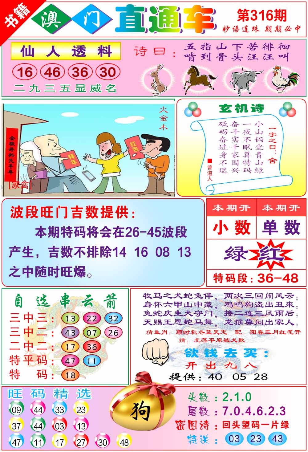 316期白姐直通车[图]