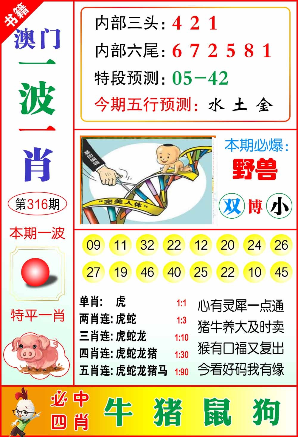 316期澳门一波一肖[图]