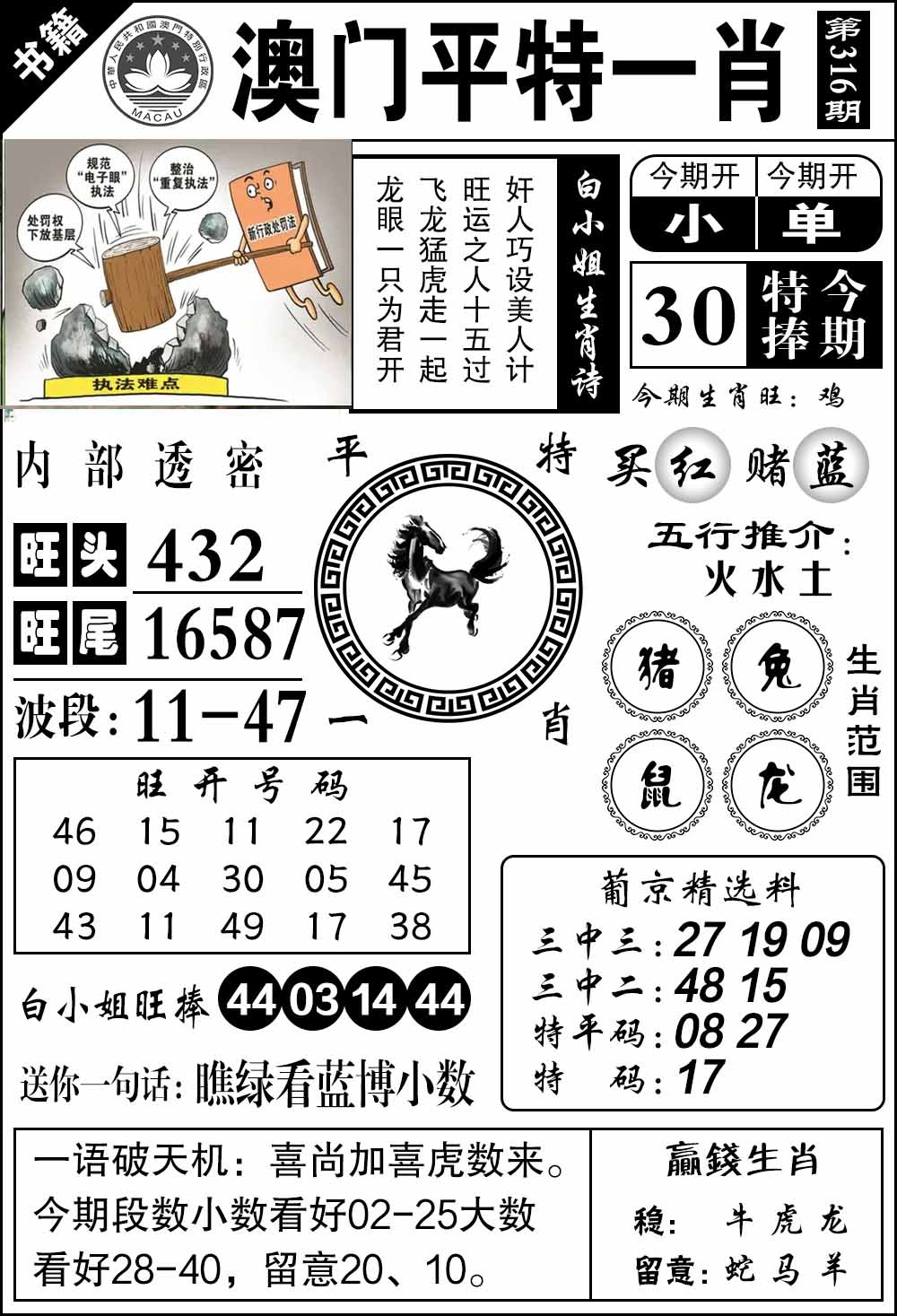 316期澳门内部透密[图]