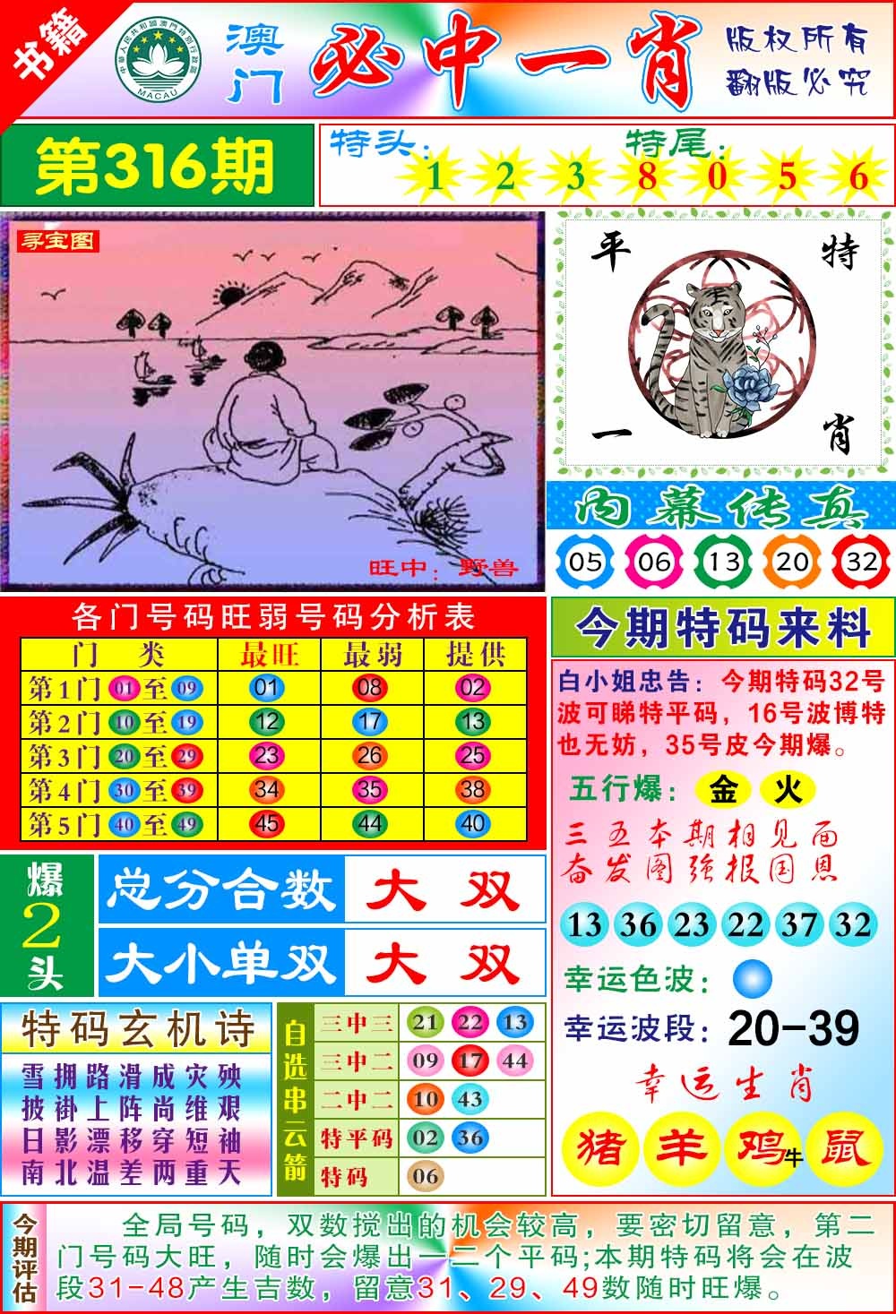 316期澳门玄机一特[图]