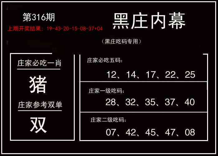 316期黑庄内幕[图]