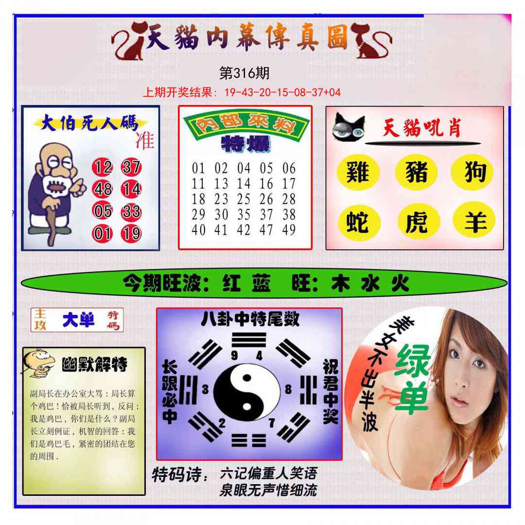 316期内幕传真图[图]