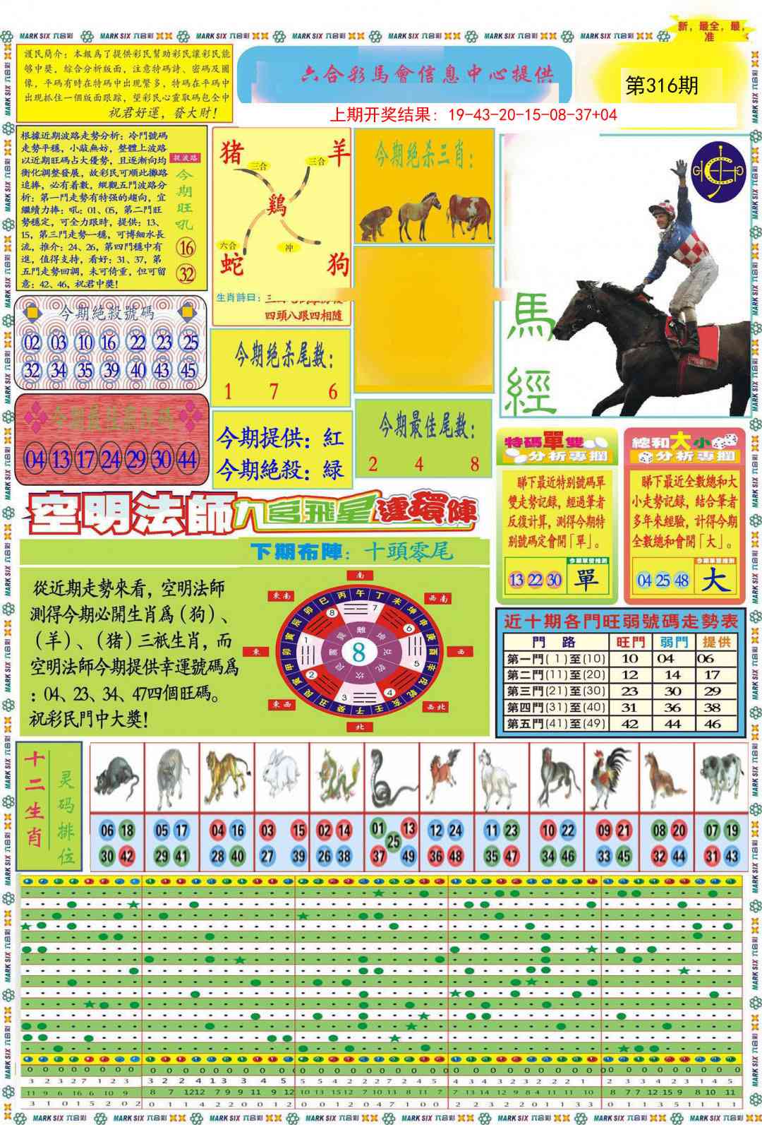 316期九龍马经A(推荐)[图]