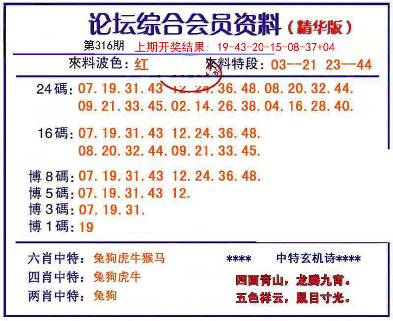316期综合会员资料[图]