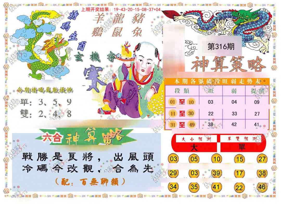 316期神算策略[图]