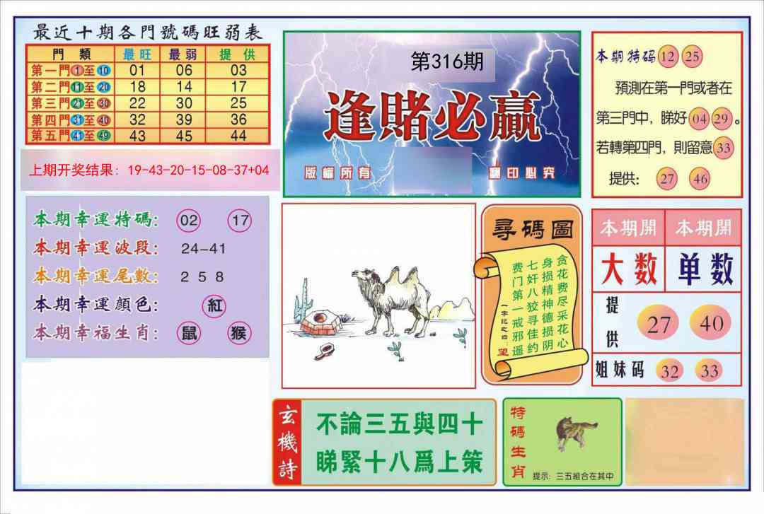 316期逢赌必羸[图]