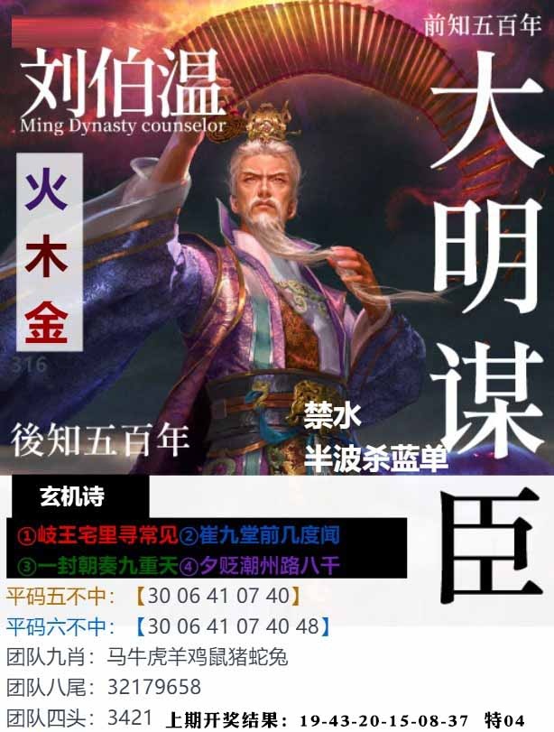 316期大明谋臣[图]